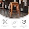 Flash Furniture 24" Orange Metal Stool-Teak Poly Seat CH-31320-24-OR-PL2T-GG - alternate 10